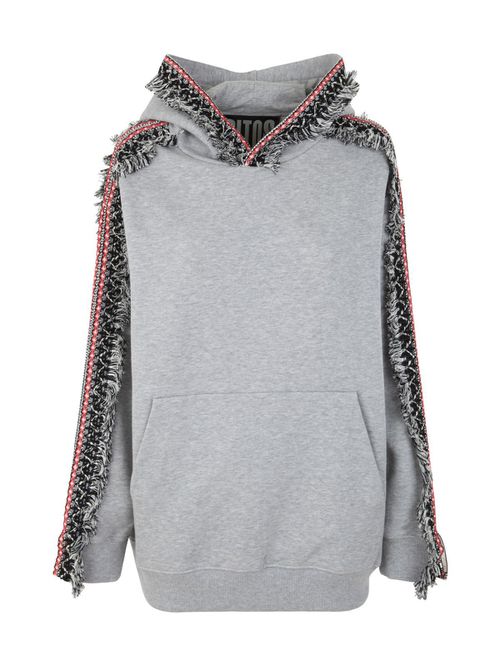 Oversize Fringe Hoodie