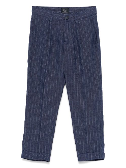 Pinstriped trousers - Blue