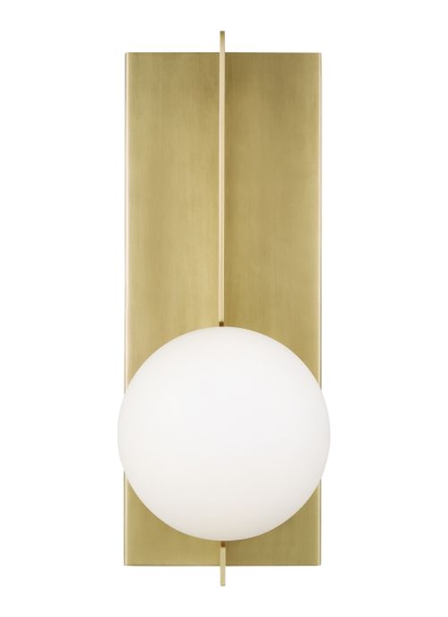 Aged Brass LED Wall Sconce from the Orbel Collection