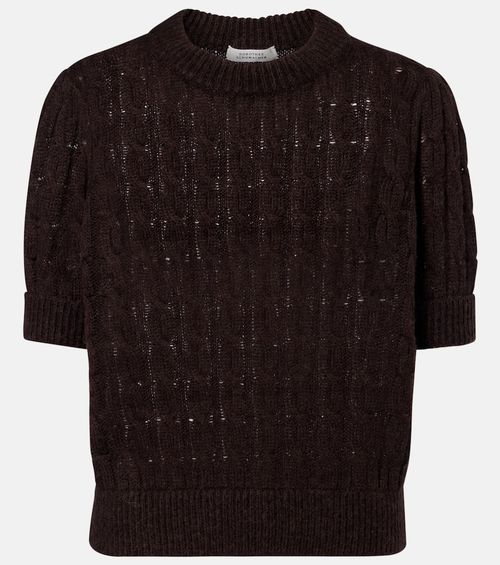 Sheer Softness cable-knit sweater