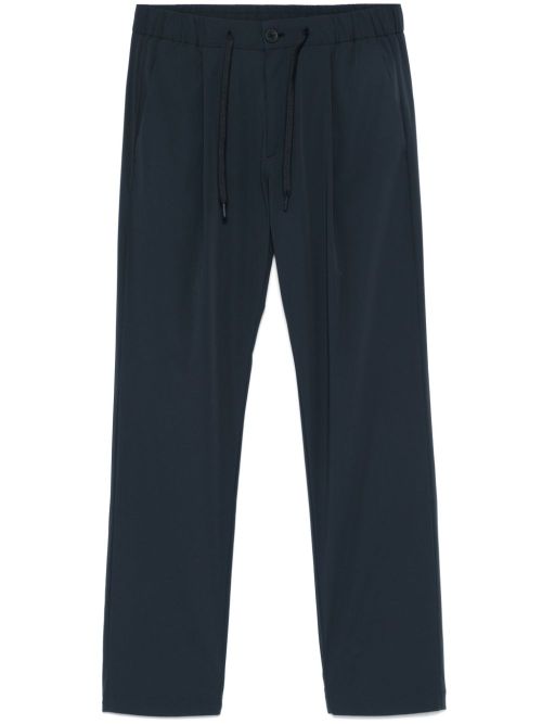 Tapered Nylon Trousers — Navy