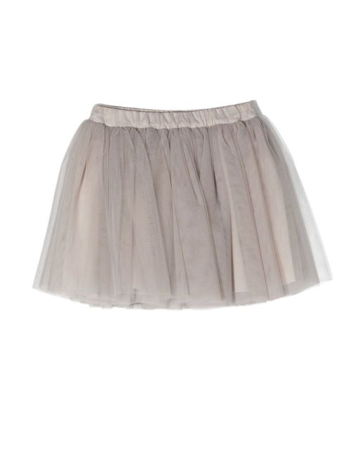 Tulle layered mini skirt - Grey