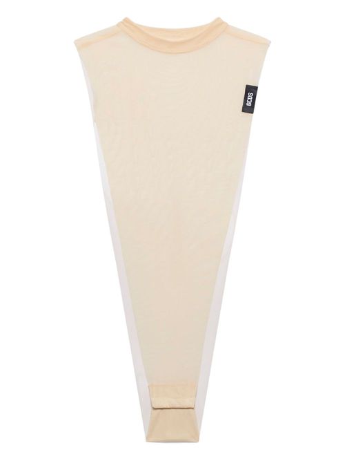 GCDS Inverted Triangle bodysuit - Neutrals