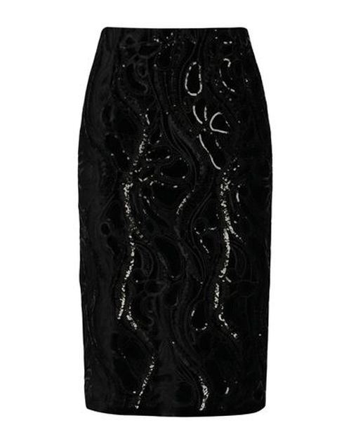 Woman Midi skirt Black Size 6 Silk