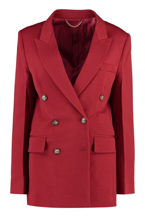 Double Breasted Straight Hem Blazer