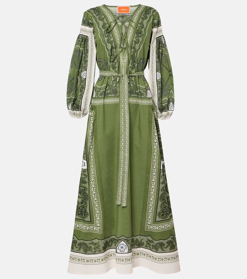 Viviana printed cotton muslin maxi dress