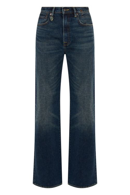 Blue Loose High Rise Jeans