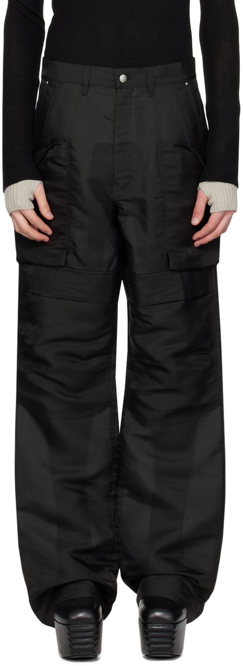 Rick Owens Black Stefan Cargo Pants