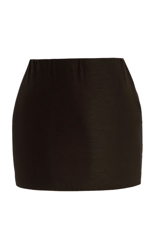 Base Crepe Mini Skirt