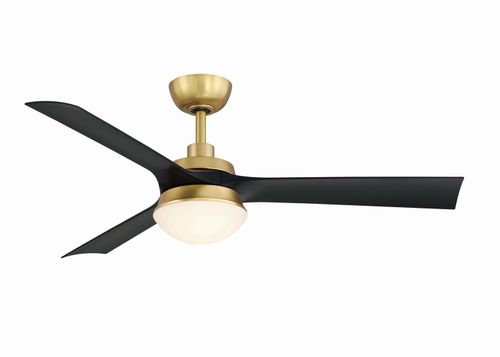Brushed Satin Brass 52"Ceiling Fan from the Barlow Collection
