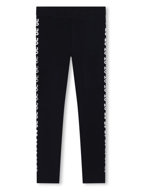 Logo-tape leggings - Black