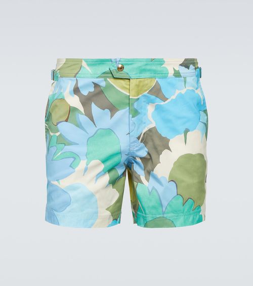 Floral swim trunks