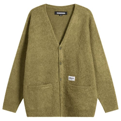 Men's Mohair Cardigan in Olive Drab