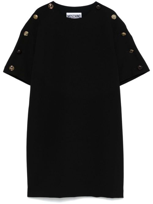 Crepe mini dress - Black