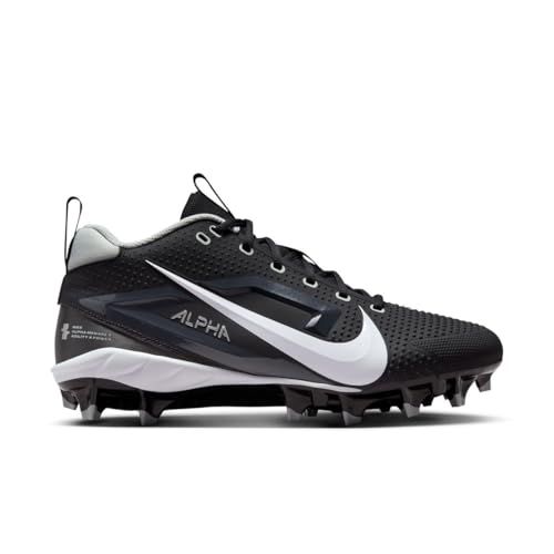 Nike Alpha Menace 4 Varsity Molded Football Cleats SZ 8 Black | White