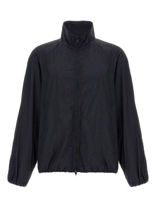 Oyu zip-front bomber jacket - Black