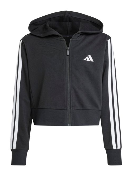 ADIDAS SPORTSWEAR Giacca di felpa sportiva 'Essentials' nero / bianco