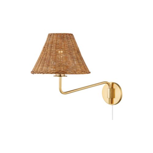 Mitzi Issa 2-Light Wall Sconce in Aged Bra