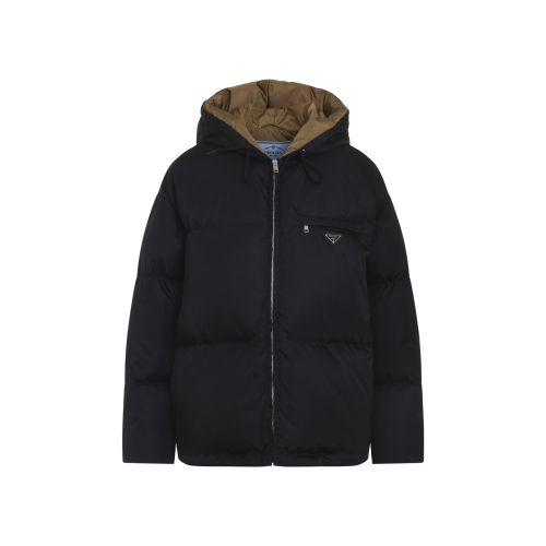 Black Logo Hood Jacket