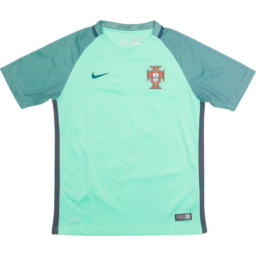NIKE Portugal National Football Team Boys Football Shirt Jersey Green 12-13Y