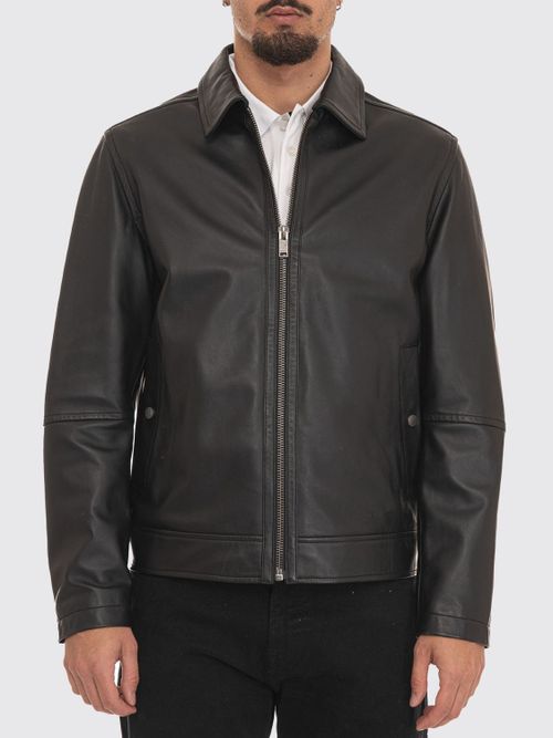 Coat Men color Black