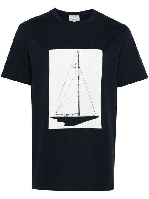 Boat cotton T-shirt - Blue