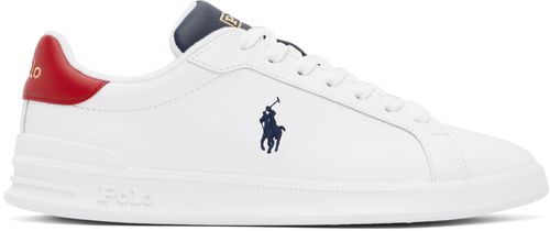 Polo Ralph Lauren White Heritage Court II Leather Sneakers