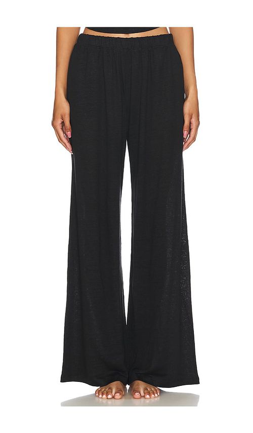 Eberjey Organic Linen Pant in Black. -  XS also in L, M