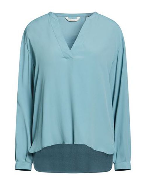 Woman Top Slate blue Size 2 Acetate, Silk