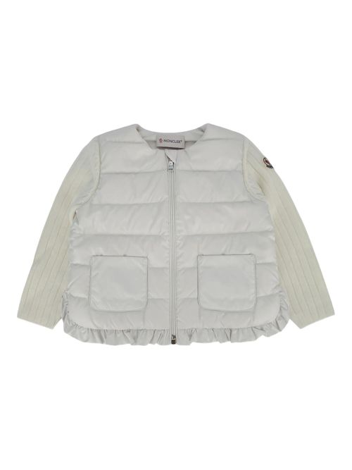Mini Kids' Wool and Cashmere Blend Coat with Ruffled Hem