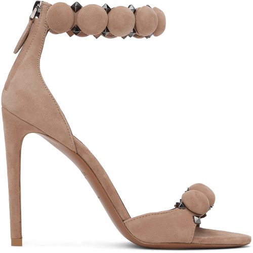 Tan La Bombe heel sandals