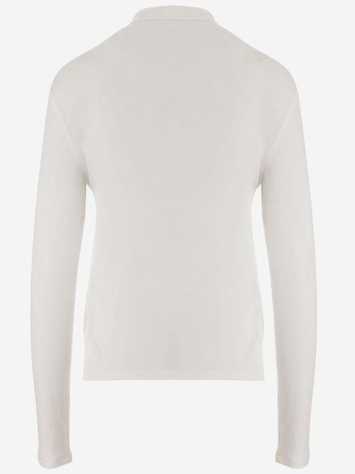 Stretch Modal Turtleneck Sweater — White