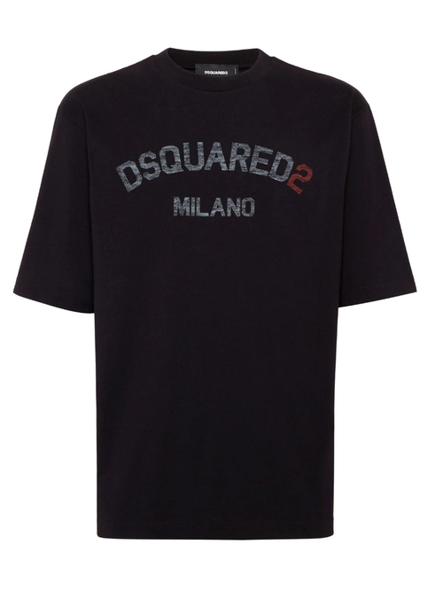 Dsquared2 Milan Logo Black T-Shirt - Black