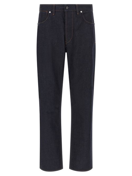 Indigo Denim-Rinsed Jeans — Indigo