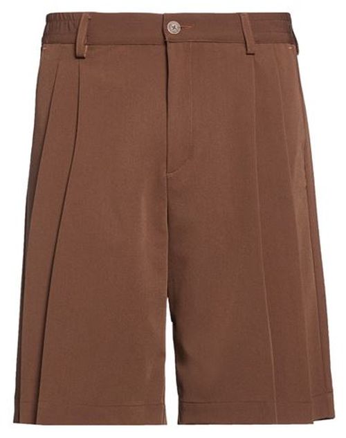Man Shorts & Bermuda Shorts Brown Size S Polyester, Viscose, Elastane