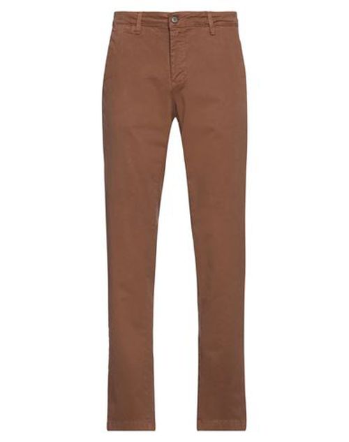 Man Pants Brown Size 28 Cotton, Elastane