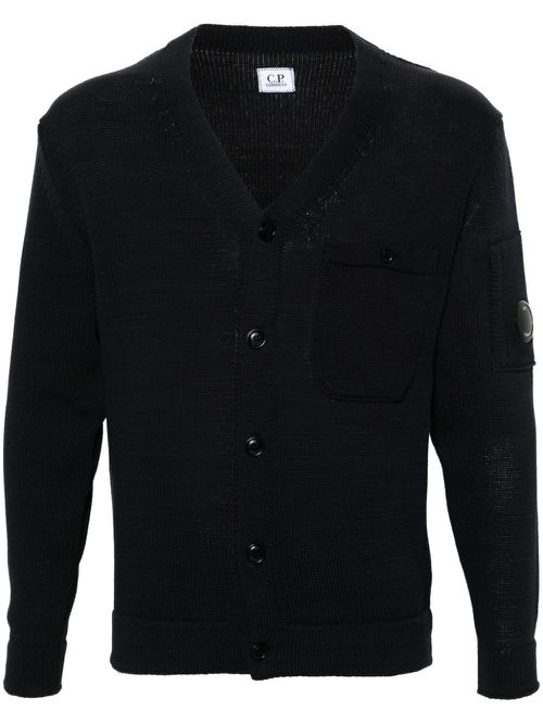 Compact cotton cardigan - Blue