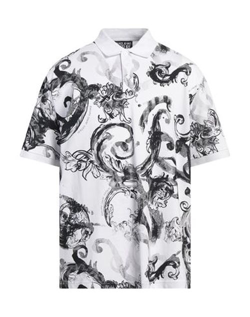 Versace Jeans Couture Man Polo shirt White Size XXL Cotton