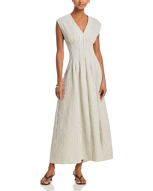 Ines Stripe Satin Dress