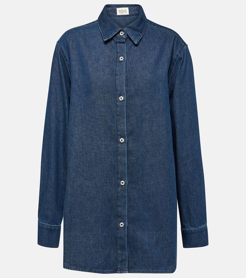 Navie denim shirt