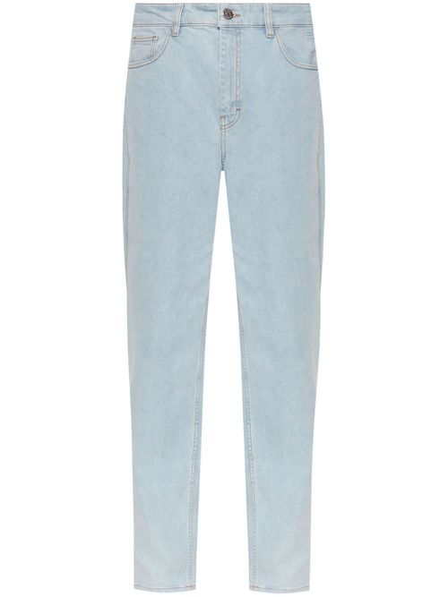 Logo-embossed jeans - Blue