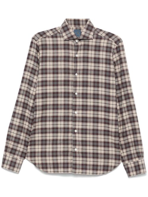 Checked shirt - Brown