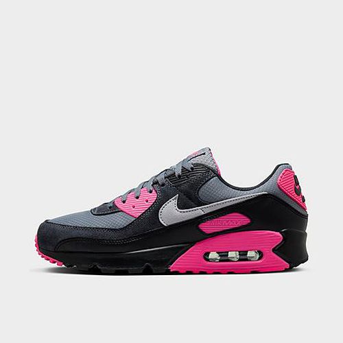Men's Air Max 90 Casual Shoes in Pink/Grey/Cool Grey