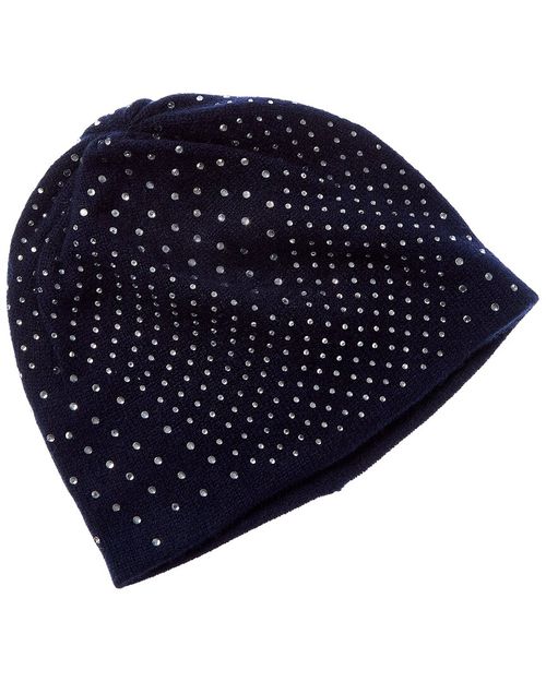Sofiacashmere Snake Heatset Cashmere Beanie