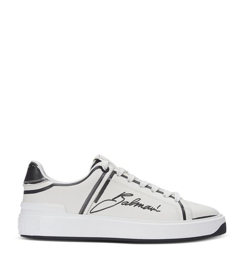발망 여성 Calfskin B-Court Printed Sneakers 000000000007737778