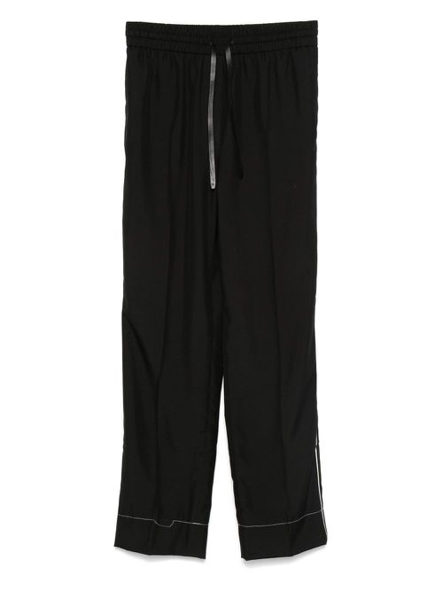 Silk trousers - Black
