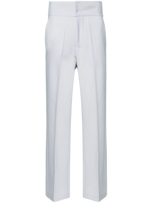 High-waisted tailored trousers - Grey