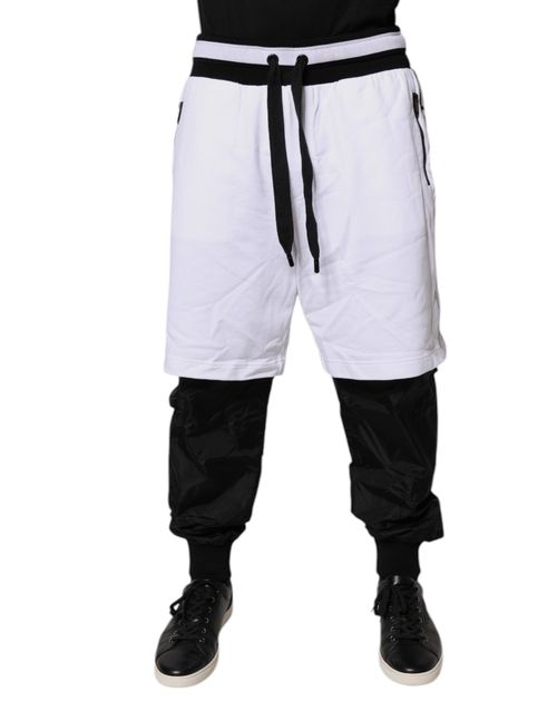 Cotton-Blend Colorblock Joggers — Multicolor