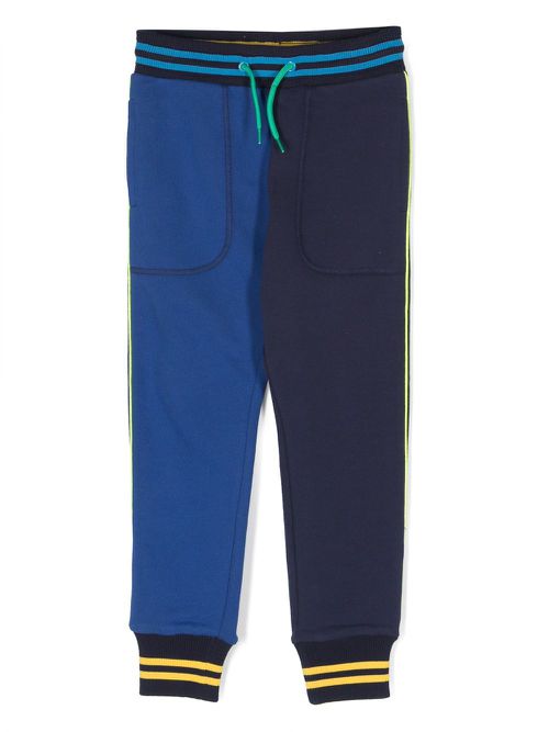 Colour-block track pants - Blue