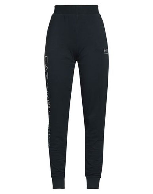 Ea7 Woman Pants Navy Size L Cotton, Elastane